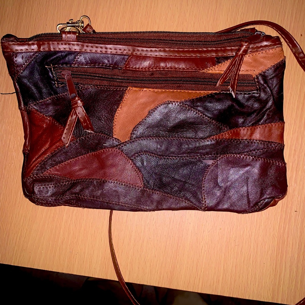 Brown leather bag